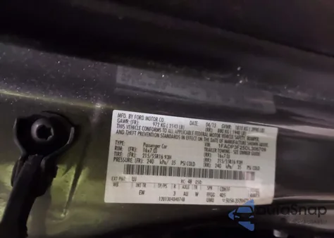 2013 Ford Focus Se z USA, uszkodzony, nr VIN 1FADP3F25DL306709